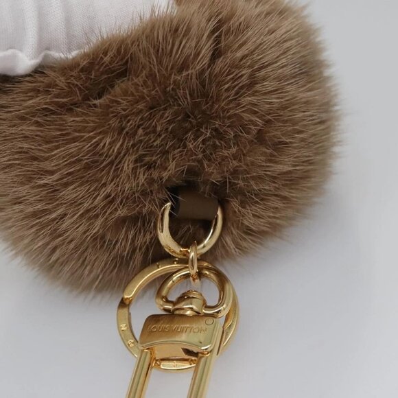 LOUIS VUITTON Porte Cles Lovely Vison Charm Beige M01018 LV Auth 112631 - Picture 5 of 16